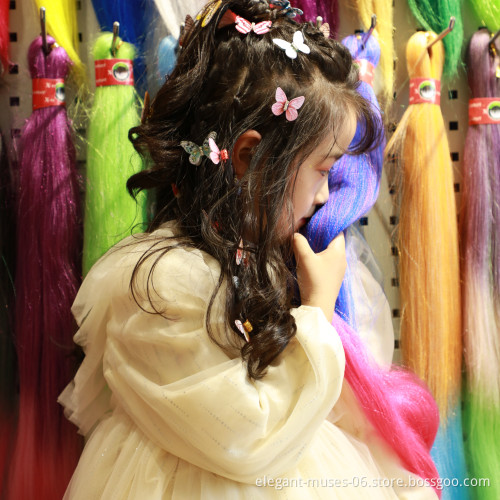 Wholesale Butterfly Hair Braid Dreadlock Beads Colorful Adjustable Hair Cuffs Clips  Hair Styling Jewelry
